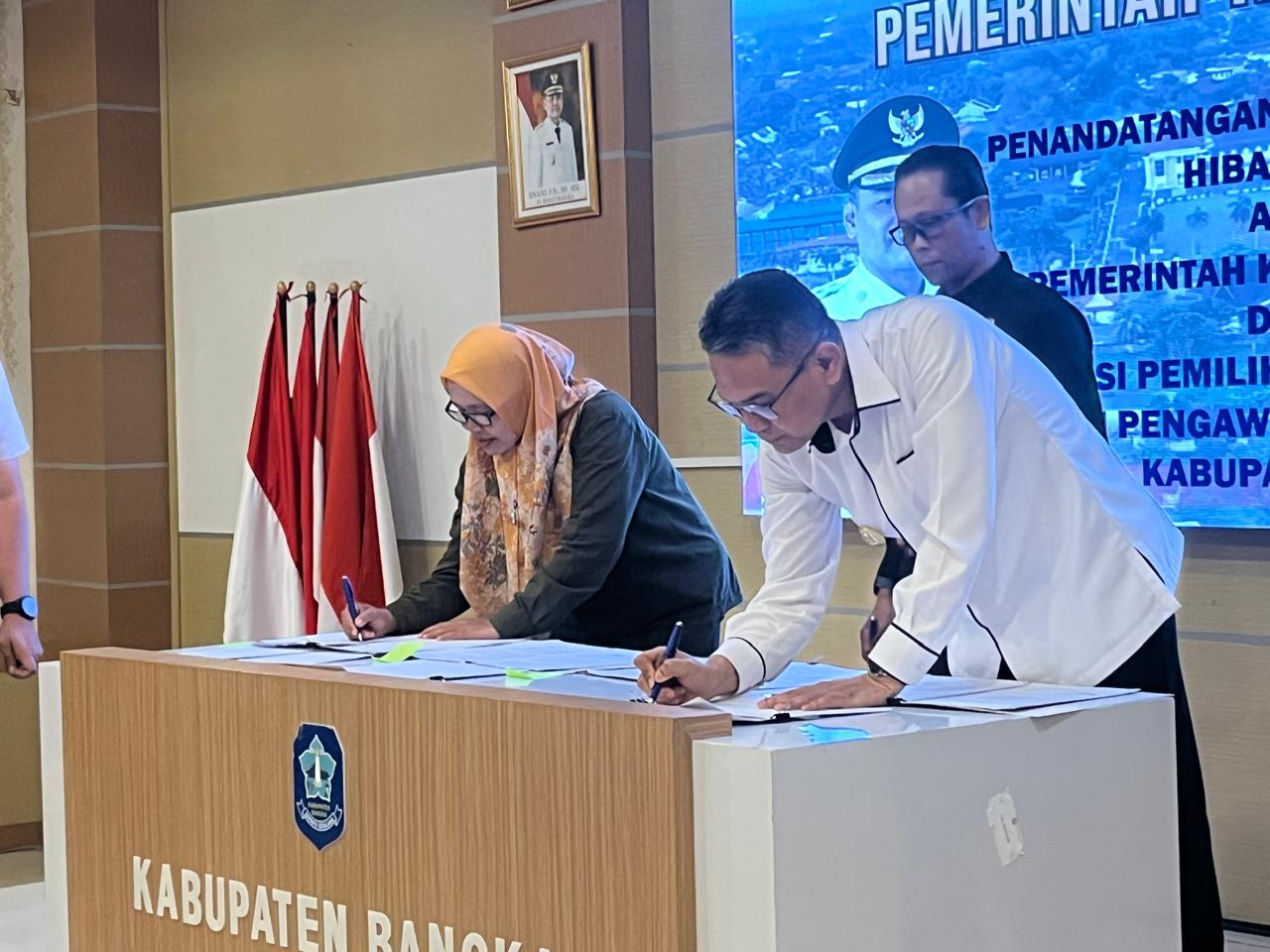 Penandatanganan NPHD Pilkada Ulang