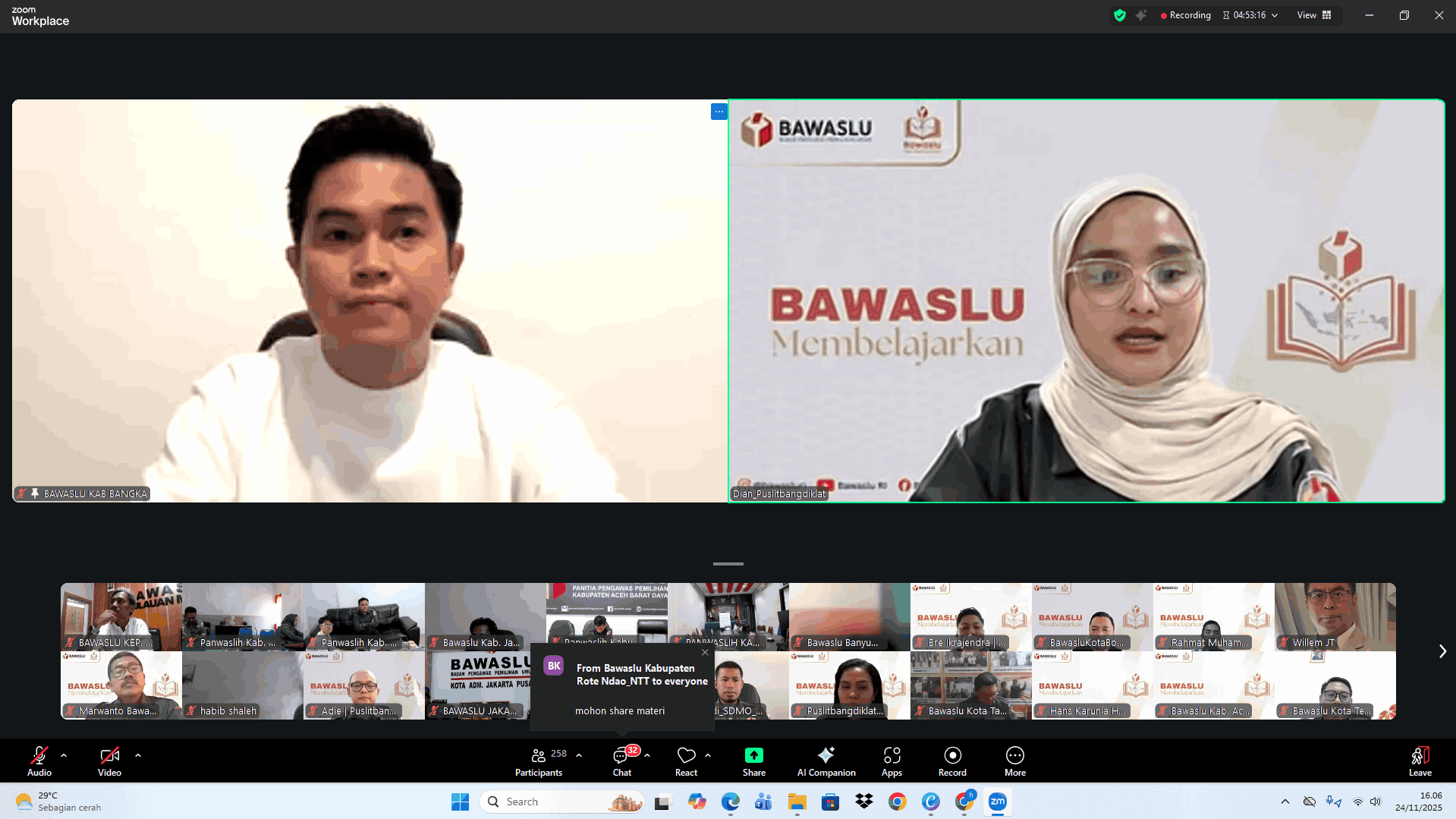 zoom bawaslu membelajarkan