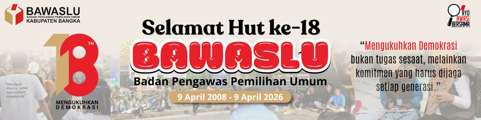 HUT Ke-18 Bawaslu