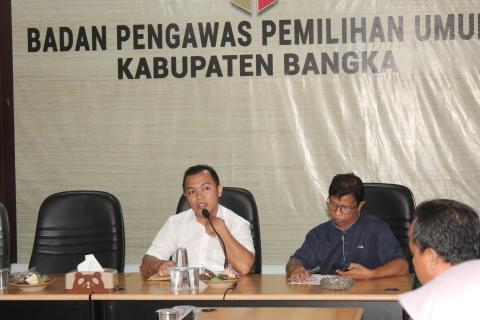 Anggota Bawaslu Kabupaten Bangka, Anja Kusuma Atmaja pada Jumat, 5 Juli 2024.