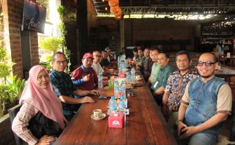 Bawaslu Kabupaten Bangka saat Coffee Morning Bersama Unsur Forkopimda dan Awak Media di Sungailiat