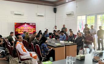 Rapat Koordinasi Tahapan Pencalonan Perseorangan Pemilihan Ulang 2025 yang digelar di Sekretariat KPU Kabupaten Bangka pada Senin, 17 Februari 2025