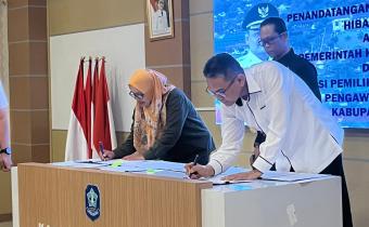 Penandatanganan NPHD Pilkada Ulang