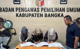 Penandatanganan Pakta Integritas CPNS Bawaslu Bangka