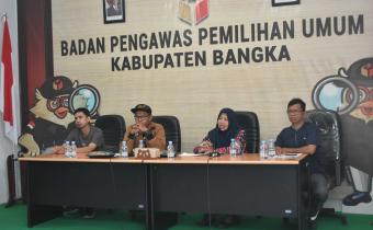 Rapat Koordinasi Bersama Panwascam se-Kabupaten Bangka Menjelang Penetapan Daftar Pemilih Tetap (DPT)
