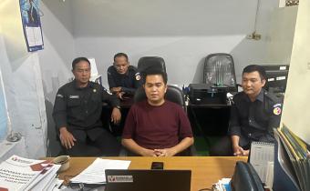 Anggota Bawaslu Bangka, Fega Erora saat zoom