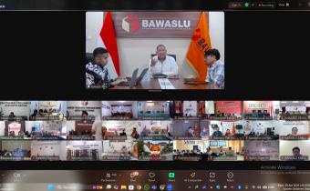 Tangkap Layar Rapat Pelaporan Tugas Konsolidasi Demokrasi